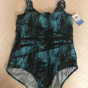 NWT Swimsuits For All Swimsuit Green One Piece